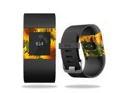 MightySkins Protective Vinyl Skin Decal for Fitbit Surge Watch cover wrap sticker skins Sunflowers