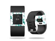 MightySkins Protective Vinyl Skin Decal for Fitbit Surge Watch wrap cover sticker skins Teal Splatter