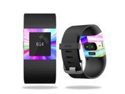MightySkins Protective Vinyl Skin Decal for Fitbit Surge Watch cover wrap sticker skins Rainbow Zoom