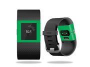 MightySkins Protective Vinyl Skin Decal for Fitbit Surge Watch cover wrap sticker skins Solid Green