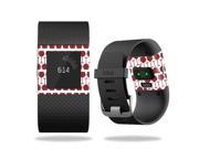 MightySkins Protective Vinyl Skin Decal for Fitbit Surge Watch wrap cover sticker skins Red Wine