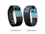 MightySkins Protective Vinyl Skin Decal for Fitbit Charge Watch cover wrap sticker skins Blue Aztec