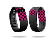 MightySkins Protective Vinyl Skin Decal for Fitbit Charge Watch cover wrap sticker skins Pink Check