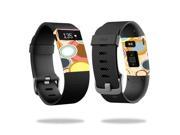 MightySkins Protective Vinyl Skin Decal for Fitbit Charge HR Watch cover wrap sticker skins Bubble Gum