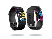 MightySkins Protective Vinyl Skin Decal for Fitbit Charge HR Watch cover wrap sticker skins Swirly