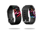 MightySkins Protective Vinyl Skin Decal for Fitbit Charge HR Watch cover wrap sticker skins Color Bomb