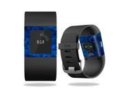 Skin Decal Wrap for Fitbit Surge cover skins sticker watch Blue Ice