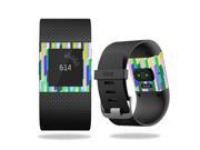 Skin Decal Wrap for Fitbit Surge cover skins sticker watch Fruit Stripes