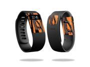 Skin Decal Wrap for Fitbit Charge cover skins sticker watch Orange Camo