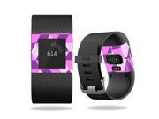 Skin Decal Wrap for Fitbit Surge cover skins sticker watch Pink Geo Tile