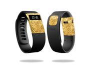 Skin Decal Wrap for Fitbit Charge cover skins sticker watch Gold Tiles