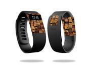 Skin Decal Wrap for Fitbit Charge cover skins sticker watch Stacked Wood