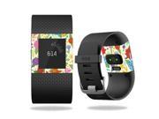 Skin Decal Wrap for Fitbit Surge cover skins sticker watch Flower Garden