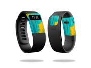 Skin Decal Wrap for Fitbit Charge cover skins sticker watch Acrylic Blue