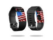 Skin Decal Wrap for Fitbit Charge HR cover skins sticker watch Flag Drips