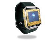 Skin Decal Wrap for Fitbit Blaze cover skins sticker watch Gold Tiles