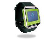 Skin Decal Wrap for Fitbit Blaze cover skins sticker watch Green Fabric