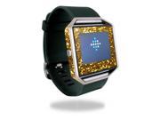 Skin Decal Wrap for Fitbit Blaze cover skins sticker watch Gold Glitter