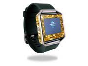 Skin Decal Wrap for Fitbit Blaze cover skins sticker watch Gold Chips