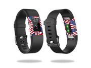 MightySkins Protective Vinyl Skin Decal for Fitbit Charge 2 wrap cover sticker skins Patriot