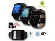 Indigi® GSM Unlocked 3G SmartWatch & Phone + Android 5.1 + Bluetooth 4.0 + WiFi + GPS + Heart Rate + 32gb bundle