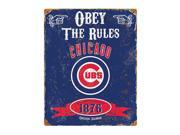 Chicago Cubs Vintage Metal Sign