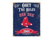 Boston Red Sox Vintage Metal Sign