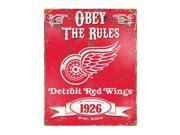 Detroit Redwings Vintage Metal Sign