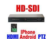 GW HD-SDI High Definition 8 Channel DVR (1TB HDD) 1080P & 720P HDMI Video Output, Support Android phone iPhone iPad, H.264 Surveillance CCTV Security Camera Dig