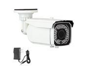 GW 1200 TVL Varifocal Lens 2.8~12mm Sony CMOS Weatherproof 64 PCs IR LED 145 Feet Night Vision Distance in Complete Darkness Outdoor Indoor CCTV Surveillance