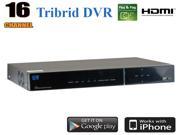 GW93216ATHD 16 Channel 1080P Tribrid DVR [COMAPTIBLE TVI AHD Analog] HDMI Output Motion Detect QR Code Smartphone Scan Quick Remote Access CCTV Surveillanc