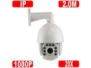 GW610IP Sony CMOS H.264 HD 1080P High Speed 2MP Megapixels Dome IP PTZ Camera Pan Tilt Zoom 20x Optical Zoom 30fps@ 1080p Resolution Weather Proof Compatibl