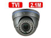 GW TVI Camera 2.1MP Megapixel Full HD 1080P Surveillance Camera Out Indoor Day Night 2.8~12mm Varifocal Lens 65 Feet IR Distance Weatherproof Vandal Proof Com