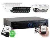 GW Security 2.1 Megapixel HD TVI 1080P Complete Security System 16 x 2.1MP HDTVI Weather Proof Security Cameras 32 Channel Plug and Play DVR 4TB Pre Insta