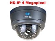 GW4572IP 4MP 1680P H.265 H.264 Video Compression Weather Proof 2.8~12mm Varifocal Lens Max 98 Feet Night Vision PoE Dome IP Camera Compatible with Windows iPh