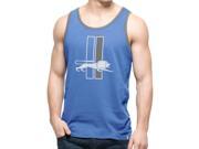 Detroit Lions 47 Brand Blue Raz Gray Crosstown Legacy Sleeveless Tank Top (s)
