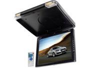 Legacy 14 TFT Flip Down Roof Mount Monitor w Built In DVD MP3 MP4 Compatible Player w Wireless FM Modulator IR Transmitter