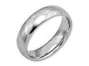 Stainless Steel 6mm Polished Band, Size 6.5