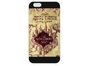 Onelee - Customized Personalized Black Frosted iPhone 6+ Plus 5.5 Case, Harry Potter iPhone 6+ Plus 5.5 case, Harry Potter Hogwarts Marauders Map iPhone 6 Plus