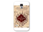 Onelee - Customized Personalized White Frosted Samsung Galaxy S5 Case, Harry Potter Samsung Galaxy S5 case, Harry Potter Hogwarts Marauders Map Samsung Galaxy S