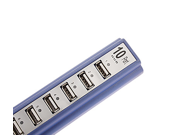 10-Port USB 2.0 High Speed Hub with Charger