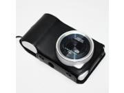 Leather Camera Case for Samsung Galaxy Camera EK-GC100 EK-GC110 EK-GC120 - Black