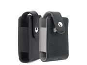 3.7 x 2.5 x 1.0 inch Universal Black Leather Digital Camera Case - Black