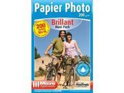 MICRO APPLICATION Economy Paper Pack for 10x15cm photos 200g m² 2 x 100 sheets