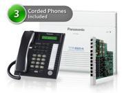 Panasonic BTS KX-TA824-5CO 3 Pack Advanced Hybrid Phone System