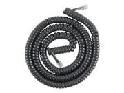 25 Foot Black Coil Cord 25 Foot White Coil Cord