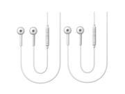 Samsung Galaxy In Ear Wired Headset White 2 PacK Cell Phone Accessory