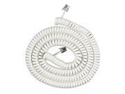 25 Foot White Coil Cord 25 Foot White Coil Cord