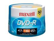 maxell MXLDVDR50SM 50pk Dvd R 16x 4.7gb