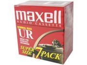 MAXELL MXLUR907PKM Maxell 108575 Normal Bias Audio Tapes 7 Pk